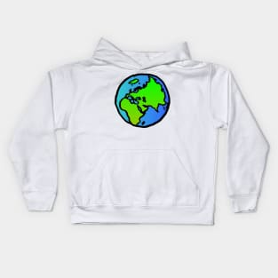 world globe Kids Hoodie